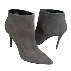 Stuart Weitzman Ankle Boots Booties Grey Suede